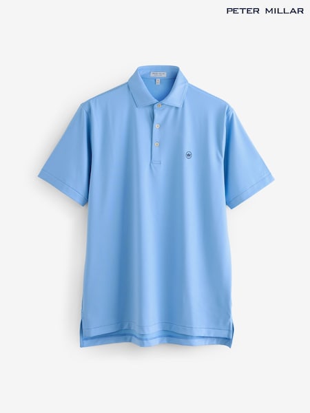Peter Millar Blue Jubilee Performance Golf Polo Shirt (H93897) | £85