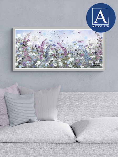 Artko Grey Lavender Breeze By Jane Morgan Framed Art (H93943) | £100