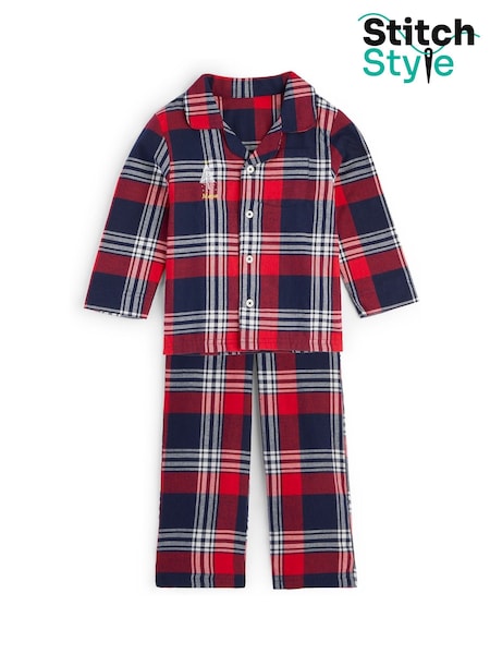 Stitch Style Personalised Toddlers Christmas Tree Print Family Pyjamas (H93998) | £38
