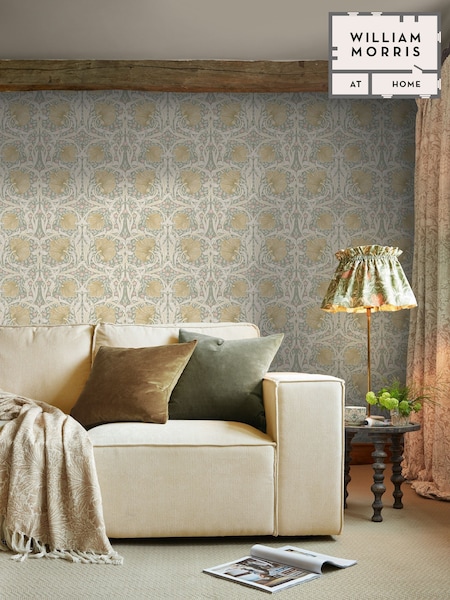 William Morris At Home Spring Breeze Pimpernel 10M Wallpaper (H94502) | £60