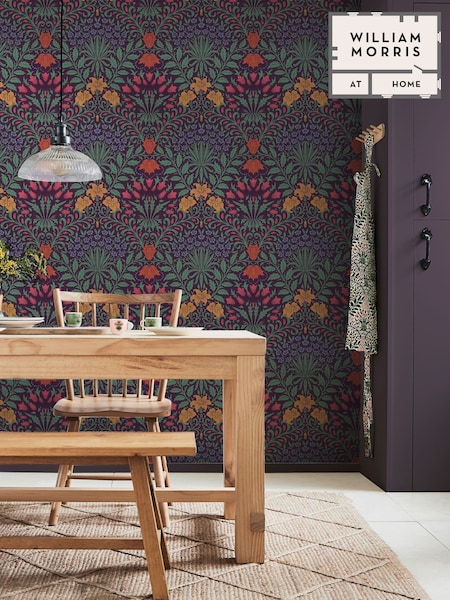 William Morris At Home Dewberry Garden 10M Wallpaper (H94505) | £60