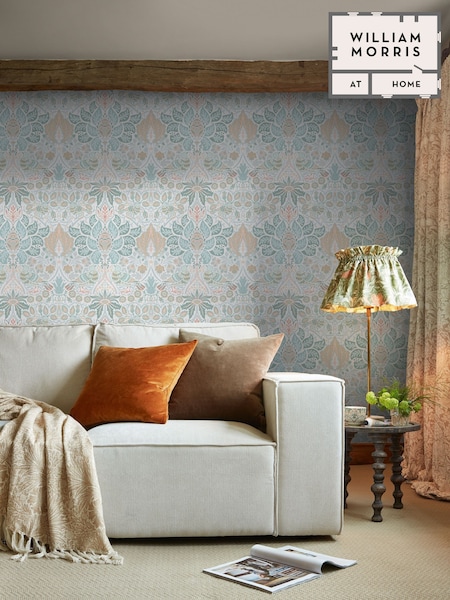 William Morris At Home Haze Dove and Rose 10M Wallpaper (H94514) | £60