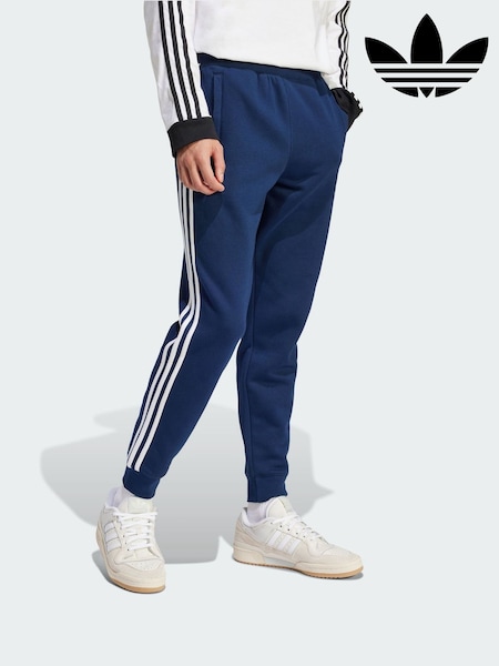 adidas Originals Blue Adicolor 3-Stripes Joggers (H94565) | £50