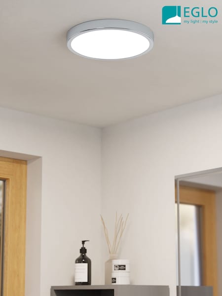 Eglo Chrome Fueva 6 LED Ceiling Light 27cm (H94575) | £46