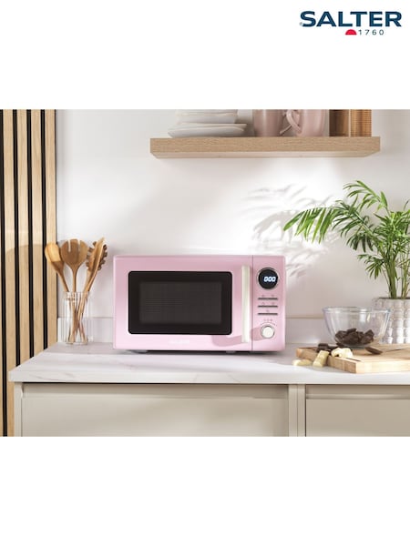 Salter Pink Retro Pink 20L Digital Microwave (H94683) | £105