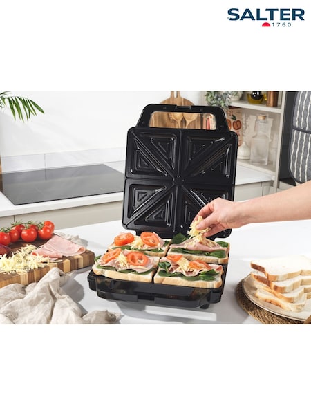 Salter Black 4 Slice Sandwich Maker (H94685) | £38