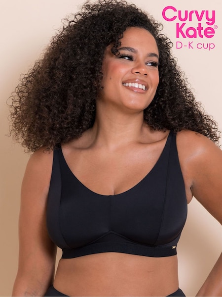 Curvy Kate Zen Non-Wired Black Bralette (H94785) | £24