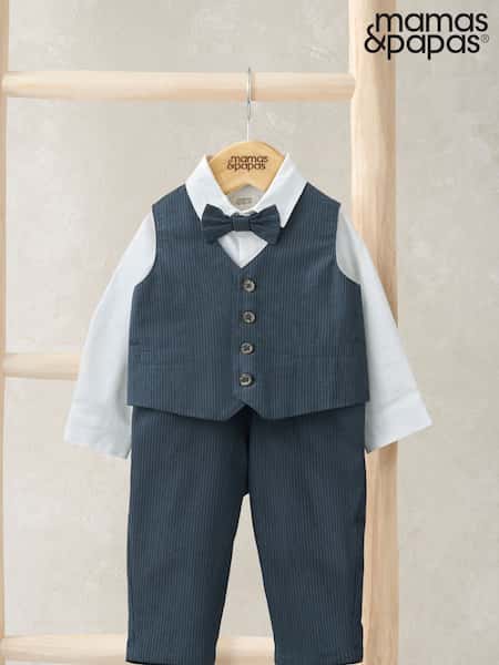 Mamas & Papas Blue 4 Piece Suits Set (H94993) | £45
