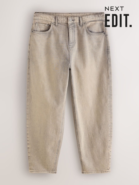 Grey EDIT Barrel Fit Jeans (H95153) | £35