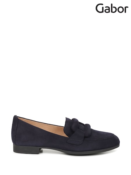 Gabor Womens Blue Breanne Loafers (H95358) | £95