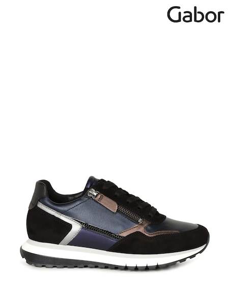 Gabor Womens Blue Hollywell Trainers (H95377) | £125