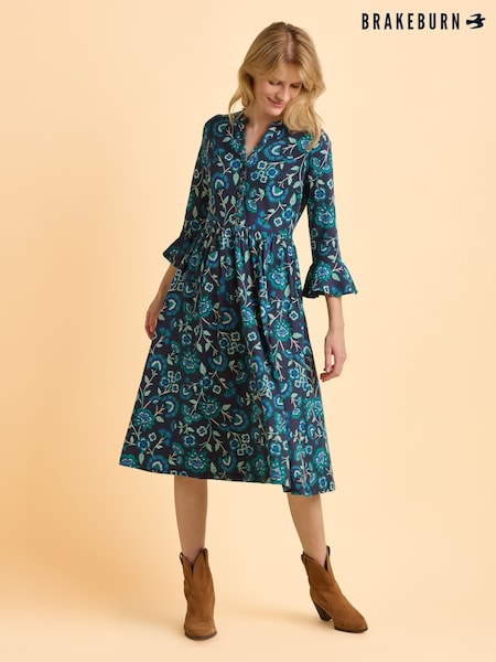 Brakeburn Blue Aspen Dress (H95477) | £65