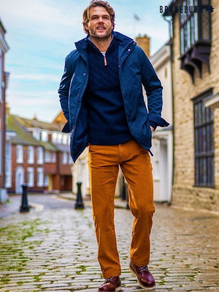 Brakeburn Orange Banstead Corduroy Trousers (H95490) | £60