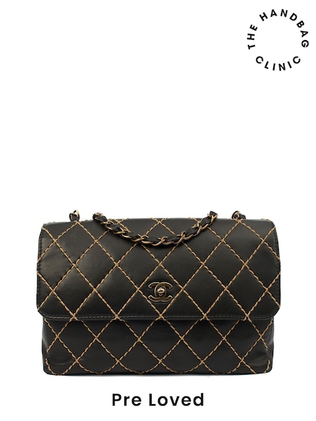 Chanel Wildstitch Flap Shoulder Black Bag (H95584) | £3,225