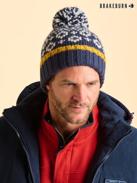 Brakeburn Blue Langton Beanie (H95733) | £25