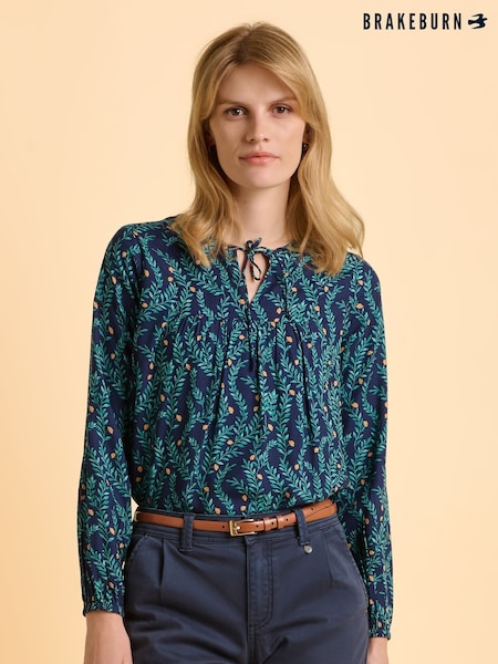 Brakeburn Blue Nanda Blouse (H95753) | £50
