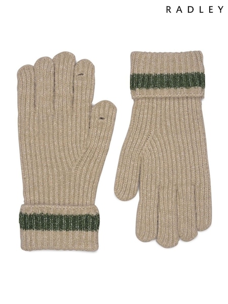 Radley Grey Knitters Lane Knitted Gloves (H95996) | £39