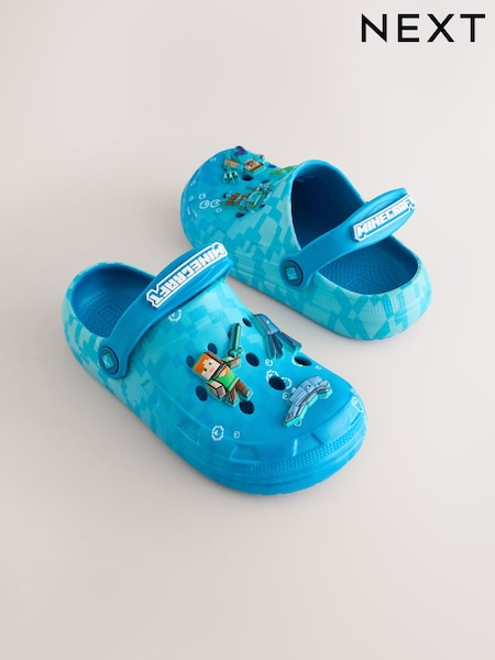 Blue Minecraft Clogs (H96051) | £15 - £18