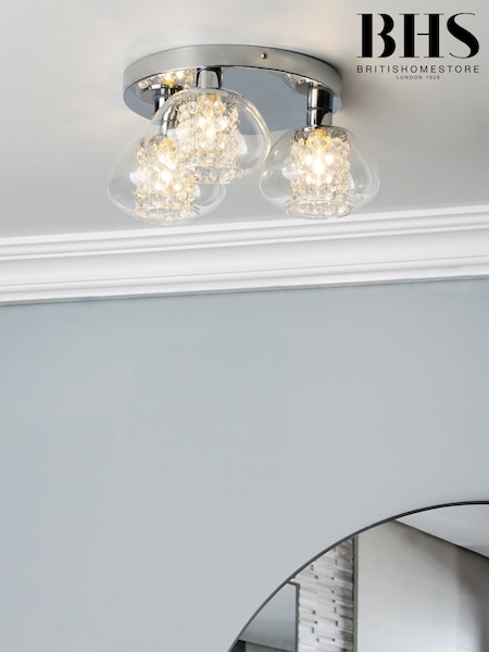 BHS Chrome Vancouver Glam Bathroom Light (H96181) | £40