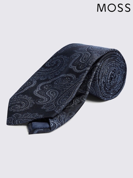 MOSS Gold Paisley Tie (H96277) | £35