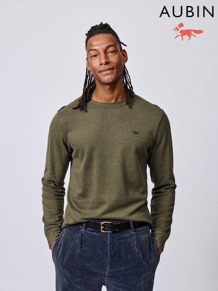 Aubin Green Anderson Long Sleeve T-Shirt (H96517) | £59