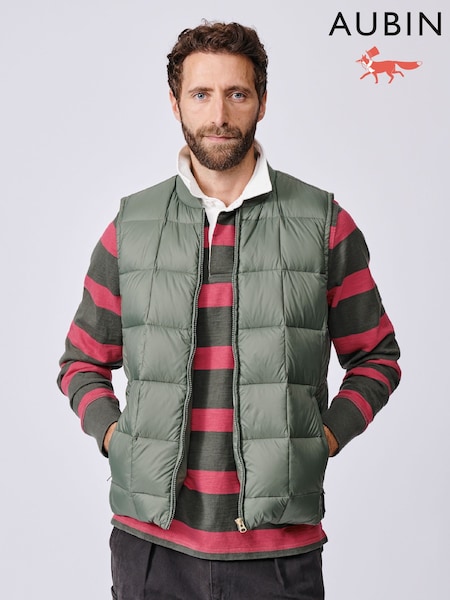 Aubin Green Herriot Down Gilet (H96519) | £129