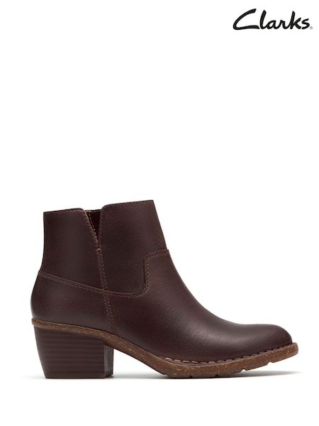 Clarks Brown Kastela Top Boots (H96598) | £95