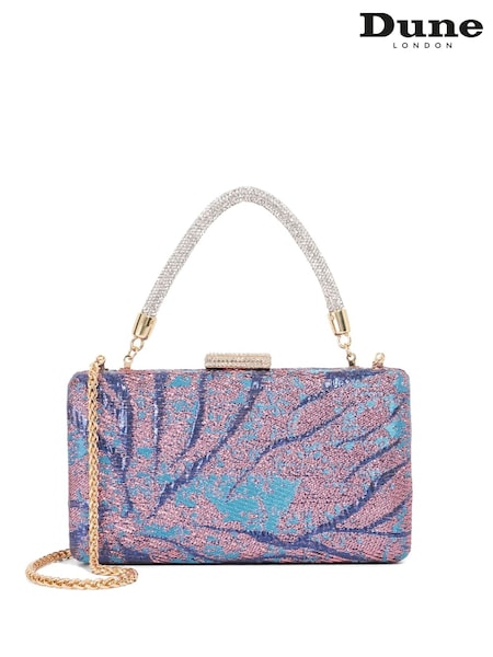 Dune London Blue Slim Beauty Hard Clutch Bag (H96732) | £109