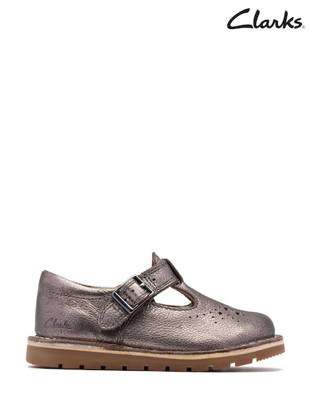Clarks Metallic Joyful Skip Toddler Shoes (H96812) | £38