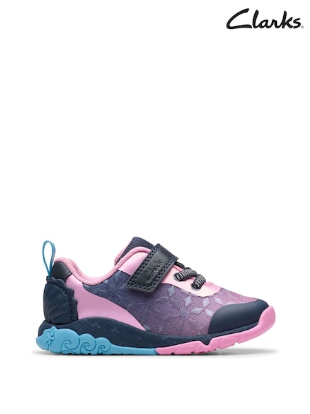 Clarks Blue Tidal Trail Toddler Shoes (H96846) | £40