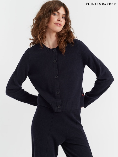 Chinti & Parker Wool Cashmere Crew Neck Cardigan (H96969) | £95