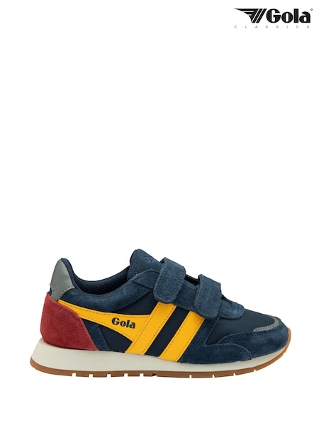 Gola Blue Kids Austin Strap Nylon Trainers (H96994) | £55
