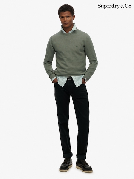 Superdry Green Essentials Cotton Jumper (H97224) | £45