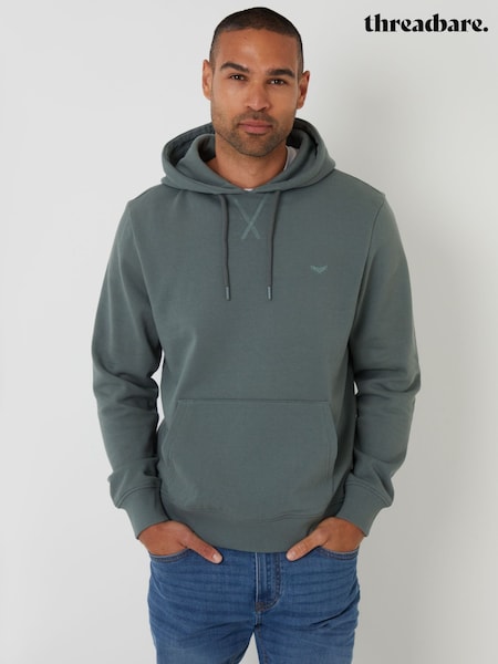 Threadbare Blue Pullover Hoodie (H97297) | £22