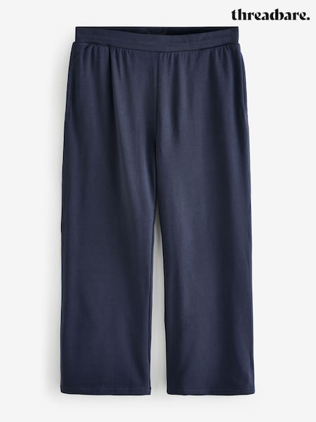 Threadbare Blue Wide Leg Pique Joggers (H97303) | £24