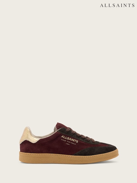 AllSaints Red Thelma Suede Sneakers (H97414) | £149