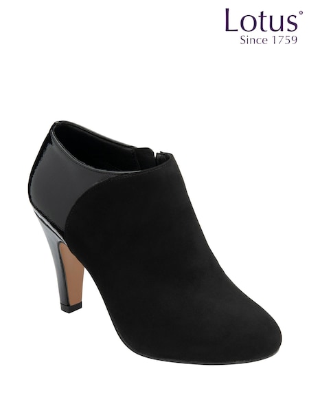 Lotus Black Stiletto Heel Shoe Boots (H97557) | £60