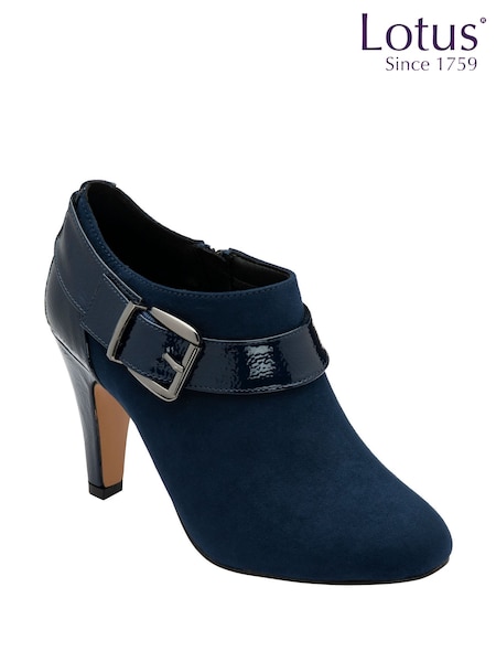 Lotus Blue Heeled Shoe Boots (H97568) | £60