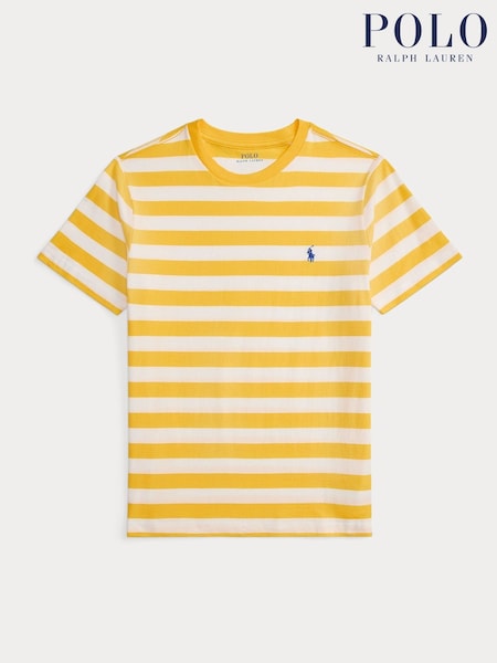 Polo Ralph Lauren Yellow Stripe Jersey T-Shirt (H97606) | £45 - £55