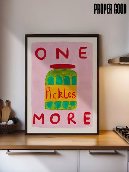 We Are Proper Good Pink One More Pickle Art Print (H97644) | £53 - £125