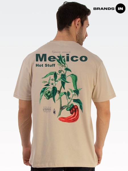 Brands In Natural Mexico Hot Stuff Graphic Print T-Shirt (H97665) | £26