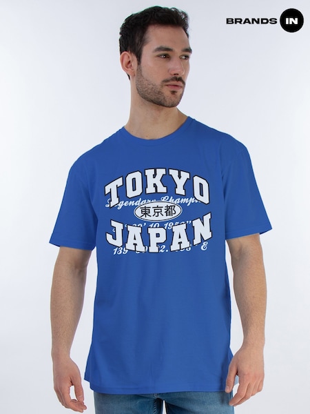 Brands In Blue Tokyo Japan Graphic Print T-Shirt (H97667) | £19