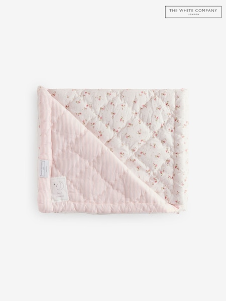 The White Company White Reversible Floral Quilt Cot Bed (H97770) | £95