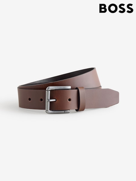 BOSS Brown Joris Logo Belt (H97915) | £49
