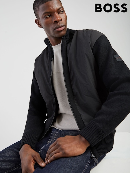 BOSS Black Korado Zip Through Regular-Fit Jacket (H97917) | £269