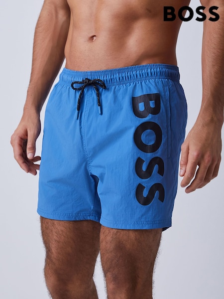 BOSS Blue Octopus Logo Swim Shorts (H97925) | £69