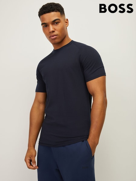 BOSS Blue Regular-Fit Logo T-Shirt (H97934) | £45