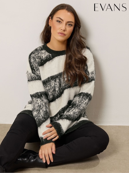 Evans Animal Brushed Black Jumper (H98018) | £50