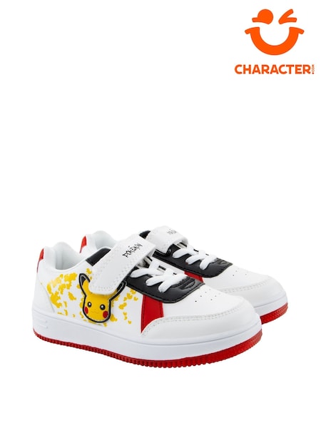 Character White Pokemon Low Top Trainers (H98382) | £23