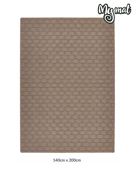 My Mat Mink Sculptured Basketweave Rug (H98570) | £50 - £321